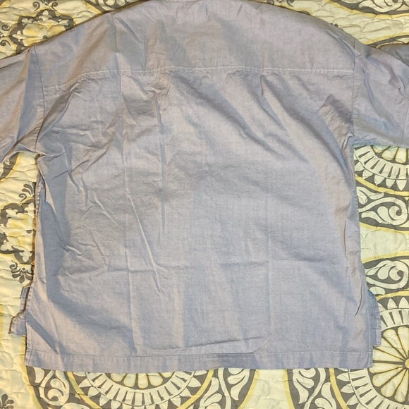 Everlane Womens Short Sleeve Soft Blue Kaftan Popover Blouse Size 8 - Picture 10 of 11